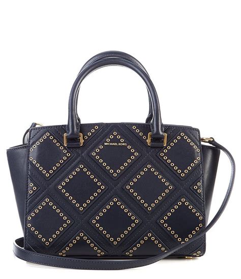 michael kors selma medium diamond grommet satchel|MICHAEL Michael Kors Selma Medium Satchel .